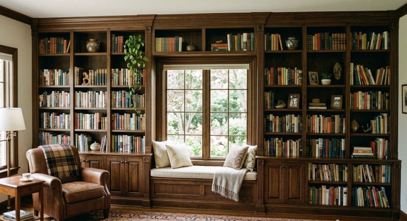 Built In Bookshelves Installation in Winston Salem, NC