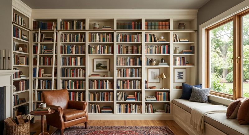 Built In Bookshelves Installation in Frederick, MD
