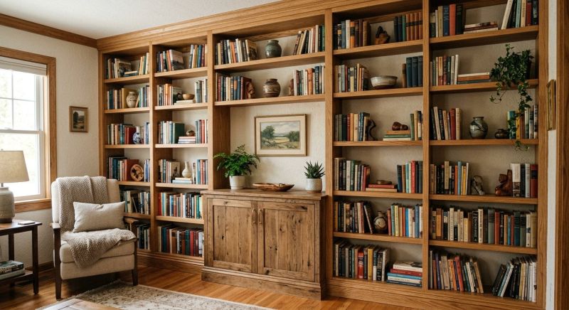 Custom Bookcase Installation in Greensboro, NC