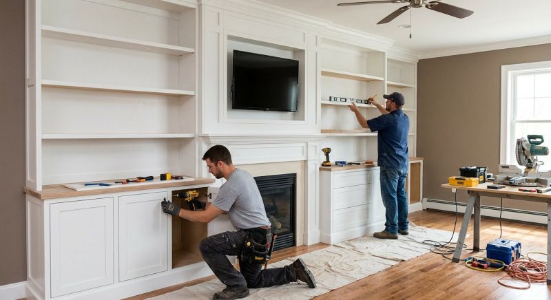 Mudroom Shelving Installation in Durham, NC
